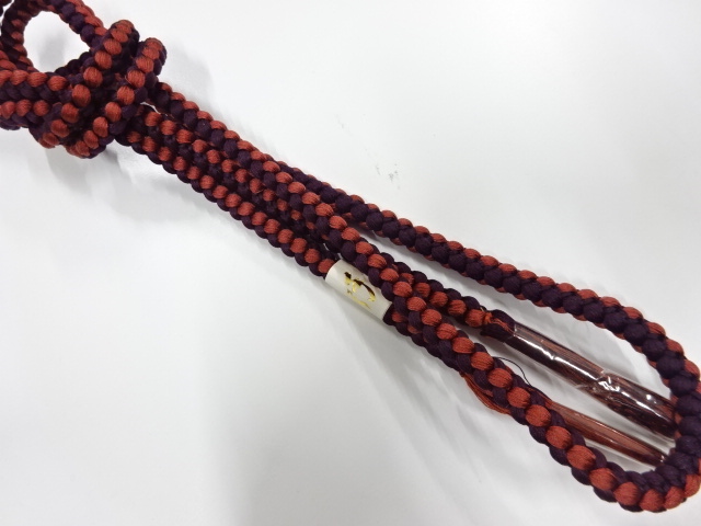 未使用品　正絹　手組帯締め